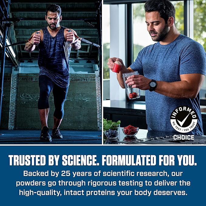 Dymatize Elite 100% Whey Protein Powder, 25g Protein, 5.5g BCAAs & 2.7g L-Leucine, Quick Absorbing & Fast Digesting for Optimal Muscle Recovery, Cookies & Cream, 2 Pound, 25 Servings