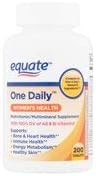 Equate One Daily Women's Health Tablets, 200 Count (Pack of 3)