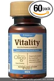 Melaleuca Multivitamin & Mineral Supplement for Men, Powered by Oligo (60 Tablets) Vitality Mens MultiVitamin Supports Energy & Overall Health