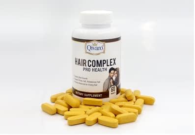 Hair Complex Pro Health - Natural Hair Growth & Thinning Prevention Supplement - Natural and Organic Formula - Grows Hair, Reduces Hair Loss & Regrows Hair - Vegan and Non-GMO - Made in USA – 60 Tabs