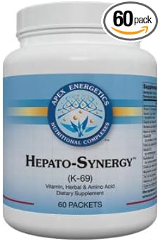 SHAKLAK Apex Energetics Hepato-Synergy 60 Packets (K-69) integrates Four Complementary Formulas That are Each Designed to Help Support hepatic DetoxF