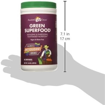 Amazing Grass Greens Superfood Antioxidant: Greens Powder with Organic Spirulina, Beet Root Powder, Elderberry & Probiotics, Sweet Berry, 60 Servings (Packaging May Vary)