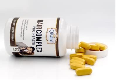 Hair Complex Pro Health - Natural Hair Growth & Thinning Prevention Supplement - Natural and Organic Formula - Grows Hair, Reduces Hair Loss & Regrows Hair - Vegan and Non-GMO - Made in USA – 60 Tabs