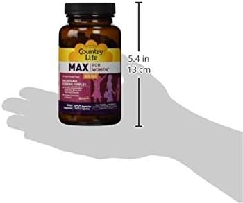 Country Life Max for Women - Multivitamin and Mineral Complex, Iron-free - 120 Vegan Capsules