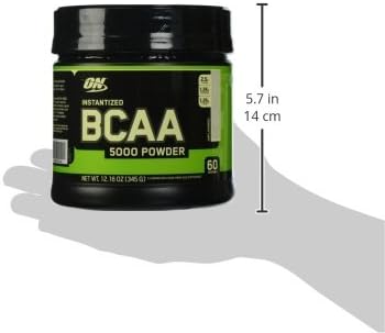 Optimum Nutrition Instantized BCAA 5000mg Powder, Unflavored, Keto Friendly, 60 Servings