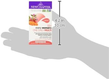 New Chapter Women's Multivitamin 50 Plus for Cellular Energy, Heart & Immune Support with 20+ Nutrients + Astaxanthin - Every Woman's One Daily 55+, Gentle on The Stomach, 48 Count