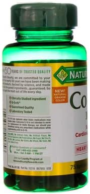 Nature's Bounty CoQ10, Helps Maintain Healthy Blood Pressure, 100 mg, Rapid Release Softgels, 75 Count