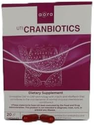 AORA UTI Cranbiotics | URO Probiotic for Women | Dual suppport | Urinary and Vaginal | Cranberry Pills | Vaginal Probiotic | Multivitamin for Women | Yeast Infection