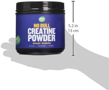 “No Bull” Creatine Powder, Bulk Supplements Creatine Monohydrate for Faster Recovery, Increased Muscle Volume, Strength & Power, Micronized Creatine for Men & Creatine for Women, 500g