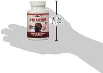 Nattura 5-HTP Supreme - for Positive Mood, Relaxation and Appetite Control - with 5-HTP, L-Tyrosine, L-Lysine, Vitamin B6, Folate (Folic Acid), Vitamin C (Ascorbic Acid), Calcium - 90 Capsules