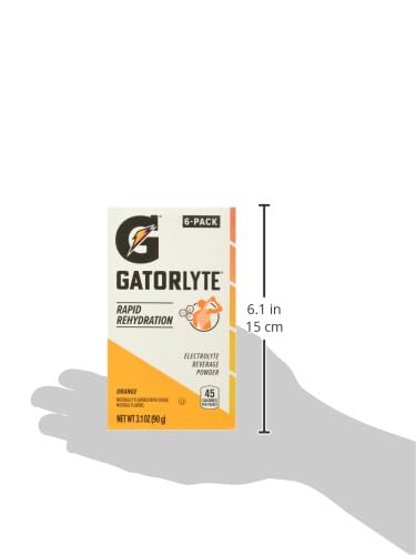 Gatorlyte Electrolyte Beverage Powder, Cherry Lime, Makes 20 Fl Oz, 3.1 ounce (Pack of 6)