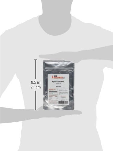BulkSupplements.com Pyridoxine HCl Powder - Vitamin B6 Supplement, Vitamin B6 50mg - for Immune Support, Gluten Free, 50mg of Pyridoxine B6 per Serving, 100g (3.5 oz) (Pack of 1)
