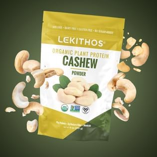 Organic Cashew Protein Cashew Powder - 6 oz - 10g Protein - Certified USDA Organic, Non-GMO Project Verified, No Added Sugars - Certified Vegan, Gluten Free