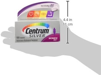 Centrum Silver Women (100 Count) Multivitamin / Multimineral Supplement Tablet, Vitamin D3, Age 50+