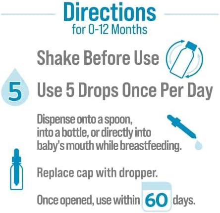 Culturelle Baby Probiotic Drops + Vitamin D, Immune & Digestive Health Support for Babies, Infants & Newborns 0-12 Months, 30 Day Supply, Gluten Free & Non-GMO, 9ml