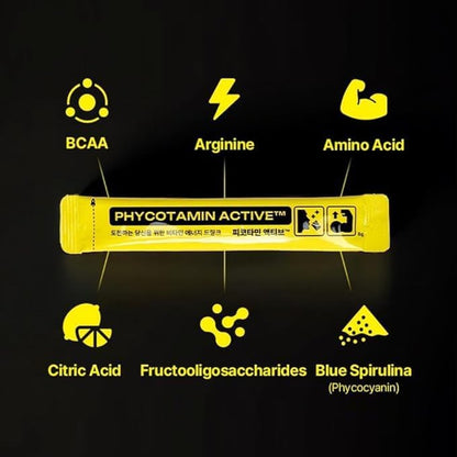 PHYCOTAMIN Multivitamin Powder 3 x 8g and 2 Packets Serivce for Energy Hydration and Recovery Daily Vitality and Fitness Support