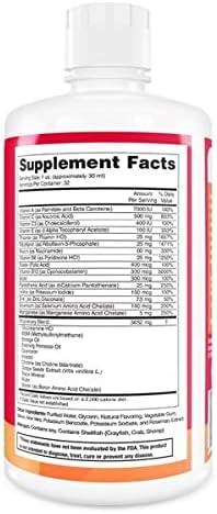 ENP Liquid Multi-Vitamin with Joint Support for Adults | Multivitamin for Women & Men | Plus Glucosamine with MSM | 32 oz | Made in USA