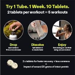 UNBROKEN Amino Energy Tablets with All 9 EAA & BCAA Amino Acids in Free-Form, Amino Acids Supplement for Faster Recovery & Less Muscle Soreness, Post & Preworkout for Men & Women,10 Serv. Lemon/Lime.