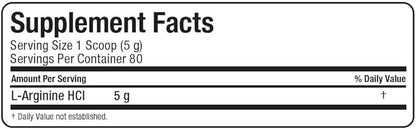 ALLMAX Essentials ARGININE HCL - 400 g - Precursor for Synthesis of Nitric Oxide - Vegan & Gluten Free - 200 Servings