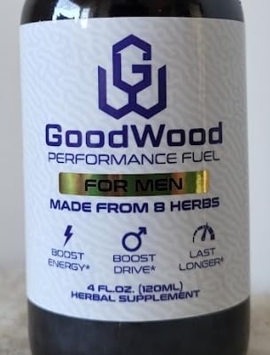 GoodWood - Male Liquid Drops - Increases Stamina and Size - Improves Energy, Drive, and Power - for Men Ages 30, 40, 50, 60+ - Made with 8 Herbs and Organic - One Pack