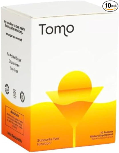 Tomo Post Celebration Relief Hydration Powder | Recover with Electrolytes, DHM, and B12 | DHM Supplement and Travel Essential Dehydration Aid