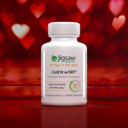 Jigsaw Health CoQ10-SRT | Heart Health Support | with Sustained Release Technology | 60 Servings