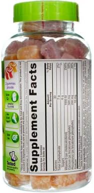 VitaFusion Calcium 500 mg Dietary Supplement Gummies Natural Fruit and Cream Flavors - 100 ct, Pack of 2