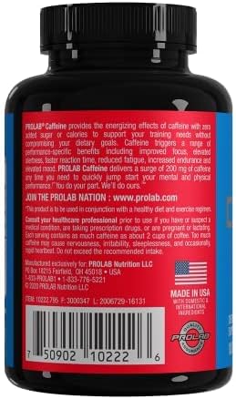 ProLab Caffeine Tablets 100 Count