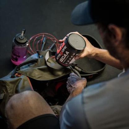 MTN OPS BCAA 2:1:1 Amino Acids Supplement Powder for Rapid Muscle Recovery & Repair with Zero Sugar & Gluten Free, 30 Servings (Strawberry Dragonfruit Trail Packs)