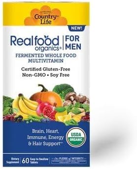 COUNTRY LIFE Organic Realfood Multivitamin for Men 60 Count, 60 CT