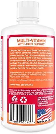 ENP Liquid Multi-Vitamin with Joint Support for Adults | Multivitamin for Women & Men | Plus Glucosamine with MSM | 32 oz | Made in USA