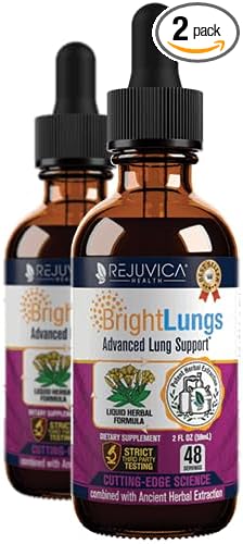 Bright Lungs - Lung Detox Support Supplement to Help Maintain Overall Lung & Respiratory Health - Grindelia, Lobelia, Licorice, Wild Cherry & More!