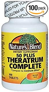 Nature's Blend Theratrum Complete 50 Plus with Lutein and Lycopene 100 Tablets