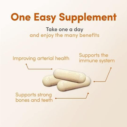 ADK 5 - Multivitamin Including Vitamin D3 5,000 iu, Vitamin K2 mk-7 & Vitamin A for Strong Bones & Teeth*, Arterial Health & Immune Support*, Gluten Free (60 Day Supply)