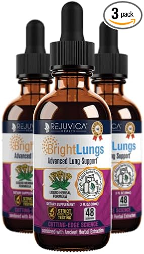 Bright Lungs - Lung Detox Support Supplement to Help Maintain Overall Lung & Respiratory Health - Grindelia, Lobelia, Licorice, Wild Cherry & More!