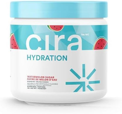 Cira Glow-Getter Hydration Electrolytes Powder for Women - Electrolyte Drink Mix with Himalayan Salt for Dehydration Relief - 45 Servings, Watermelon Sugar