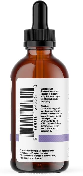 Magnesium Glycinate Liquid Magnesium Supplement Women, Men & Kids – Magnesium Bisglycinate 100 mg for Natural Calm, Muscle Recovery & Joint Support – Magnesium Liquid Vitamins (30 Days) – Berry Flavor