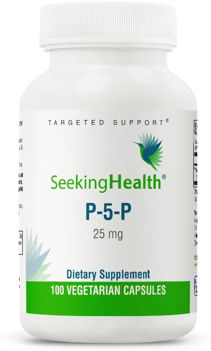 Seeking Health P-5-P (Pyridoxal 5-Phosphate) - Immune Health & Homocysteine Metabolism Support - Support Energy Production with Bioavailable Vitamin B6-25, 100 Capsules
