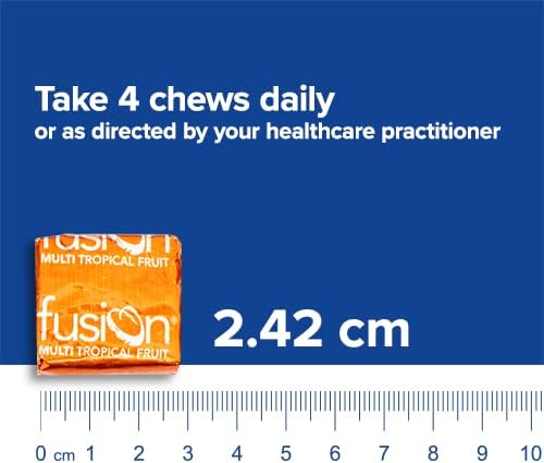 Bariatric Fusion Bariatric Multivitamin Soft Chew | Tropical Fruit Flavor | Chewy for Post Bariatric Surgery Patients Including Gastric Bypass and Sleeve Gastrectomy | 60 Count | 1 Month Supply