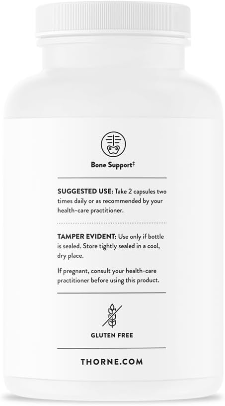 THORNE Advanced Bone Support‡ - (Formerly Oscap) - Bone Health Supplement with Calcium and Vitamin D - 120 Capsules
