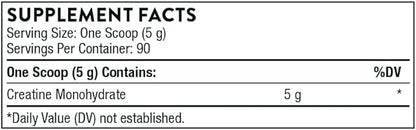 THORNE Creatine - Creatine Monohydrate, Amino Acid Powder - Support Muscles, Cellular Energy and Cognitive Function - Gluten-Free, Keto - NSF Certified for Sport - 16 Oz - 90 Servings