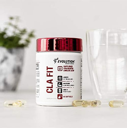 Evolution Advance Sport Nutrition CLA Fit, 800 mg – Safflower Conjugated Linoleic Acid Supplement, Support Lean Muscle Mass, Promote Energy – Non-GMO, Gluten-Free (90 Softgels)