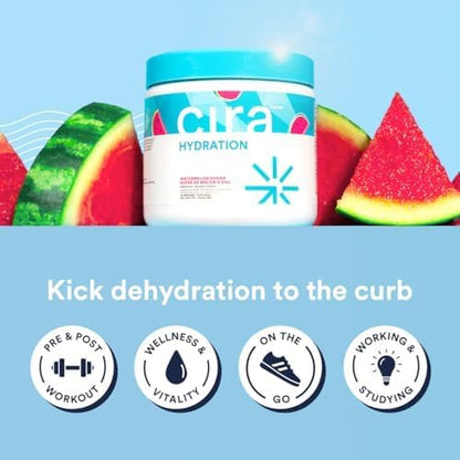 Cira Glow-Getter Hydration Electrolytes Powder for Women - Electrolyte Drink Mix with Himalayan Salt for Dehydration Relief - 45 Servings, Watermelon Sugar