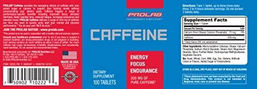 ProLab Caffeine Tablets 100 Count