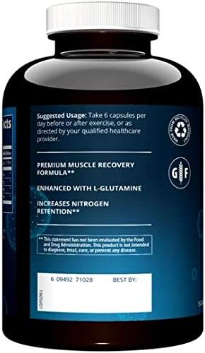 MRM - BCAA+G 6000, Ultimate Muscle Post-Workout Recovery Formula, Supports Muscle Size & Strength, Recovery, Reduces Fatigue & Muscle Soreness (150 Capsules)