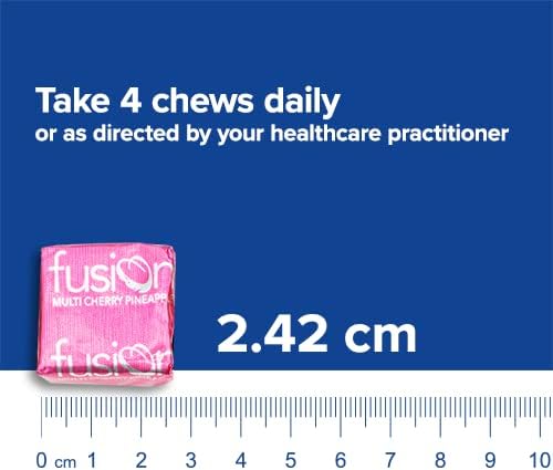 Bariatric Fusion Bariatric Multivitamin Chewable Soft Chew | Cherry Pineapple Flavor | Chewy Bariatric Vitamins for Post Bariatric Surgery Patients | 60 Count | 1 Month Supply