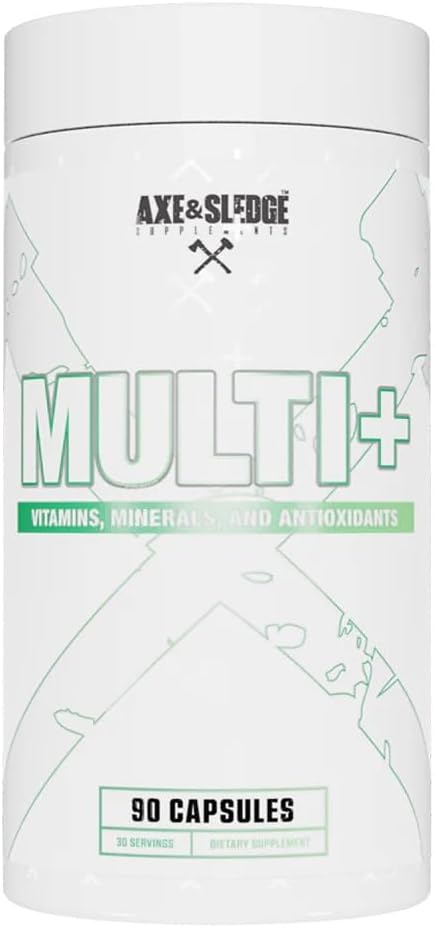 Axe & Sledge Multi Plus Multivitamin for Men & Women, 90 Capsules, 30 Servings