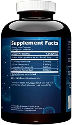 MRM - BCAA+G 6000, Ultimate Muscle Post-Workout Recovery Formula, Supports Muscle Size & Strength, Recovery, Reduces Fatigue & Muscle Soreness (150 Capsules)