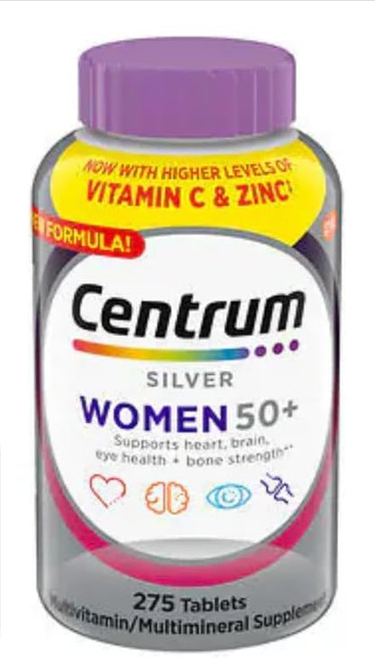 Silver Multivitamin for Women 50 Plus (275 ct.) with TAHA Sticker