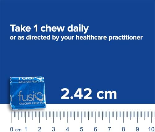 Bariatric Fusion Bariatric Calcium Chews | Fruit Punch | Calcium Citrate 500mg with Vitamin D3 & Energy Soft Chews | Sugar Free Bariatric Vitamin Chewable | 60 Count